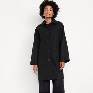Old Navy Women's Black Trench Coat